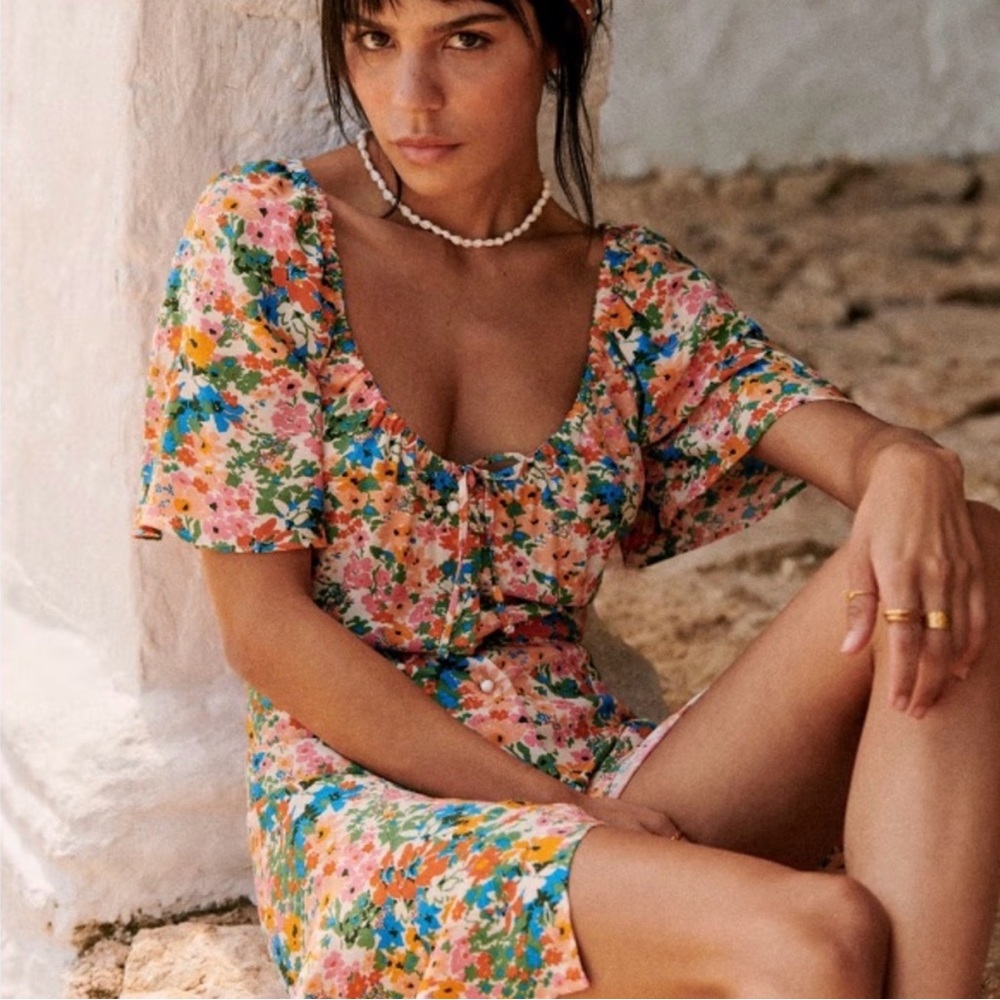 Sezane Vika Dress in Spring Garden